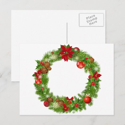 Weihnachtsmann Postkarte (Vorne/Hinten)