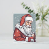 Weihnachtsmann Postkarte (Stehend Vorderseite)