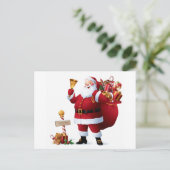 Weihnachtsmann-Postkarte Postkarte (Stehend Vorderseite)