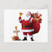 Weihnachtsmann-Postkarte Postkarte (Vorderseite)