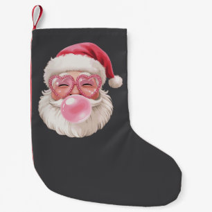 Weihnachtsmann pustet Bubble Weihnachten Lustiges Kleiner Weihnachtsstrumpf