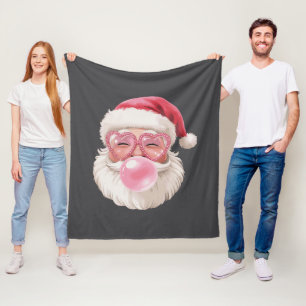 Weihnachtsmann pustet Seifenblasen Weihnachten Lus Fleecedecke