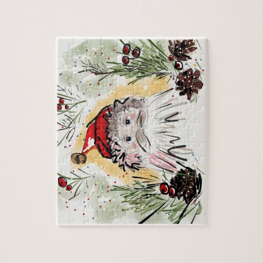 Weihnachtsmann Puzzle (Vertikal)