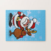 Weihnachtsmann Puzzle (Horizontal)