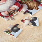 Weihnachtsmann-Puzzle mit individuellem Kindername Puzzle (Seite)