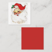 Weihnachtsmann Quadratische Visitenkarte (Vorne/Hinten)