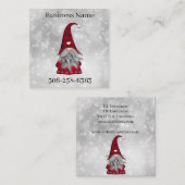 Weihnachtsmann Quadratische Visitenkarte (Vorne/Hinten)