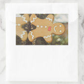 Weihnachtsmann Rechteckiger Aufkleber (Tasche)