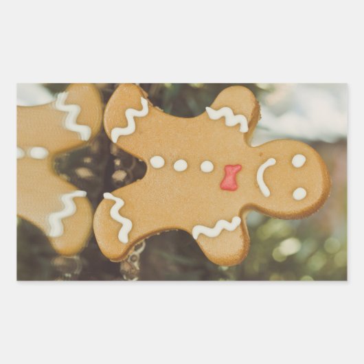 Weihnachtsmann Rechteckiger Aufkleber (Vorderseite)