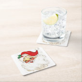 Weihnachtsmann Rechteckiger Pappuntersetzer (Vor Ort)