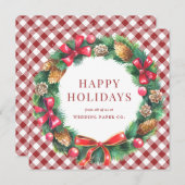 Weihnachtsmann Red Feiertagskarte (Vorne/Hinten)