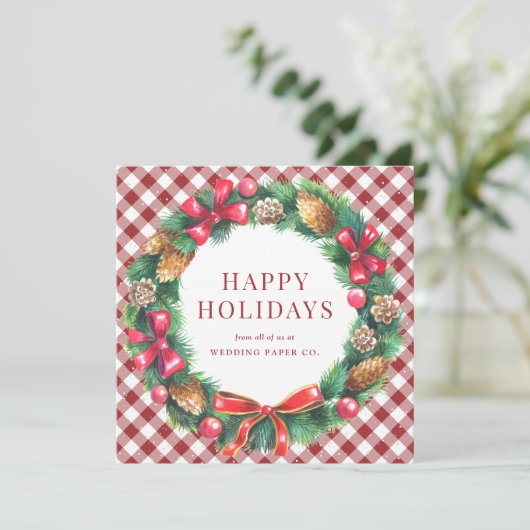 Weihnachtsmann Red Feiertagskarte (Stehend Vorderseite)