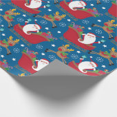 Weihnachtsmann Reindeer Geschenkpapier (Ecke)