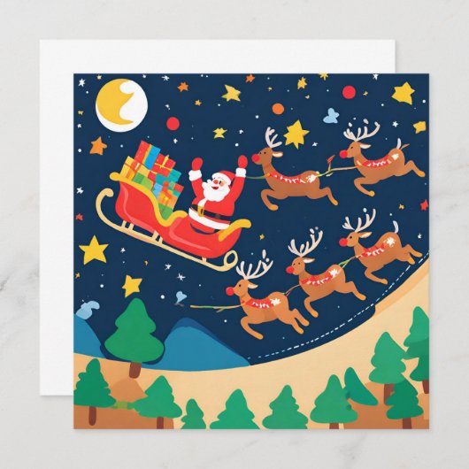 Weihnachtsmann Reindeer kommt in die Stadt (Vorne/Hinten)