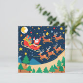 Weihnachtsmann Reindeer kommt in die Stadt (Stehend Vorderseite)