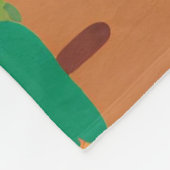 Weihnachtsmann Reindeer kommt in die Stadt Fleecedecke (Ecke)