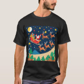 Weihnachtsmann Reindeer kommt in die Stadt T-Shirt (Vorderseite)