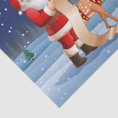 Weihnachtsmann Reindeer Niedlich Winter Seidenpapier (Ausschnitt)