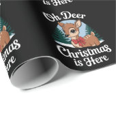Weihnachtsmann Reindeer Oh Dei Weihnachten Hier Geschenkpapier (Rolleneckpunkt)