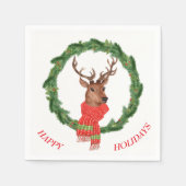 Weihnachtsmann Reindeer Serviette (Vorderseite)