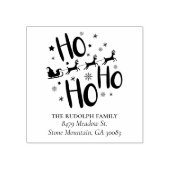 Weihnachtsmann Reindeer Sleigh Gummistempel (Prägung)