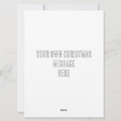 Weihnachtsmann & Reindeer Weihnachtsgrüße Feiertagskarte (Rückseite)