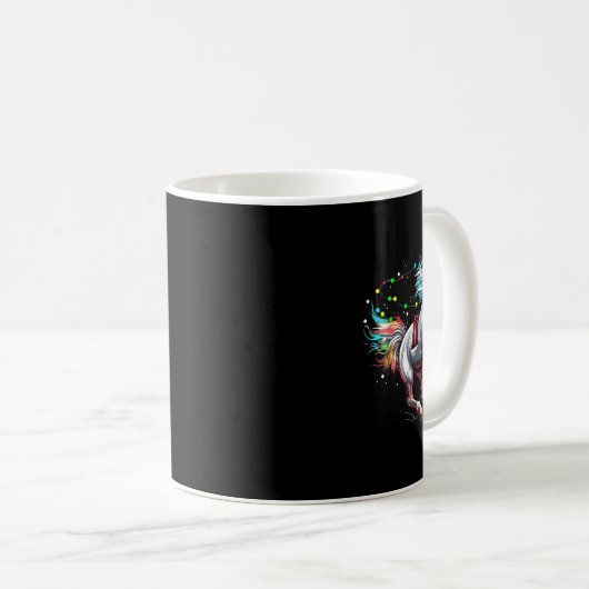 Weihnachtsmann Reiten Kaffeetasse (VorderseiteRechts)
