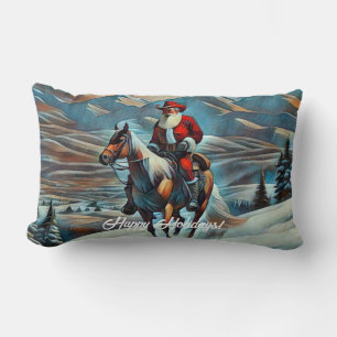 Weihnachtsmann Reiten Weihnachten Lendenkissen