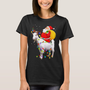 Weihnachtsmann reitet auf Ziegen-Weihnachten T-Shirt