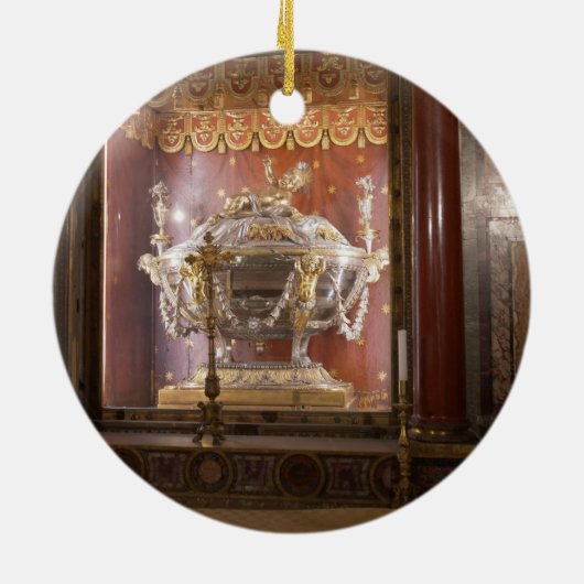 Weihnachtsmann-Relikt Keramik Ornament (Hinten)