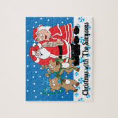 Weihnachtsmann-Renditen Puzzle (Vertikal)