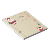 Weihnachtsmann & Rentier Boho Notizblock (angewinkelt)