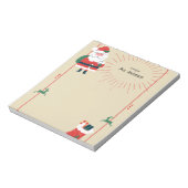 Weihnachtsmann & Rentier Boho Notizblock (Rotiert)