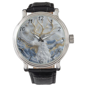 Weihnachtsmann-Rentier-Magie-Display Armbanduhr