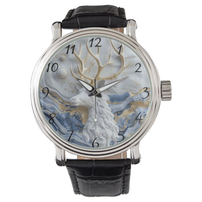 Weihnachtsmann-Rentier-Magie-Display Armbanduhr (Vorderseite)