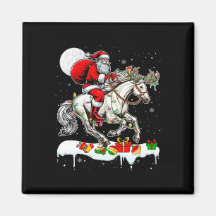 Weihnachtsmann Rentier Xmas Bauernhof Magnet