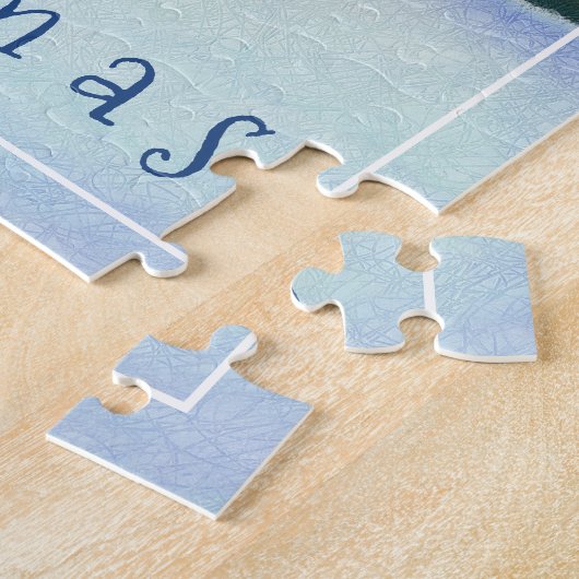 Weihnachtsmann-Rentiere Woodland-Tiere Familiennam Puzzle (Seite)