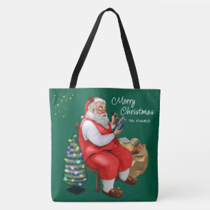 Weihnachtsmann Reparatur Spielzeug Weihnachtsgebäc Tasche