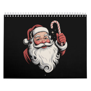 Weihnachtsmann Retro-Geschenk Vintage Kalender