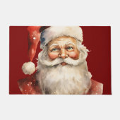 Weihnachtsmann Retro Weihnachten Fußmatte (Vorderseite)