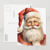 Weihnachtsmann Retro Weihnachten Postkarte (Vorne/Hinten)