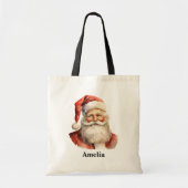 Weihnachtsmann Retro Weihnachten Tragetasche (Vorne)