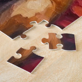 Weihnachtsmann Rhodesian Ridgeback Weihnachtskunst Puzzle (Seite)