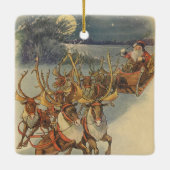 Weihnachtsmann Ristorante da Valentino Keramikornament (Rückseite)