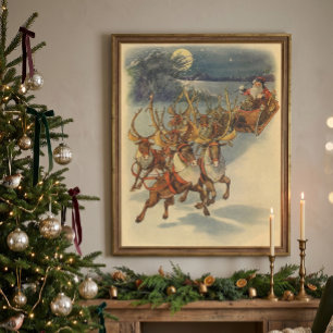 Weihnachtsmann Ristorante da Valentino Poster