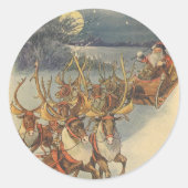 Weihnachtsmann Ristorante da Valentino Runder Aufkleber (Vorderseite)