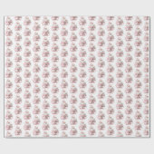 Weihnachtsmann Rosa Weihnachten Geschenkpapier (Flach)