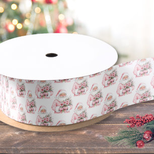 Weihnachtsmann Rosa Weihnachten Satinband