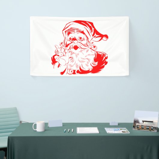 Weihnachtsmann Rot und Weiß Weihnachten Banner (Messeveranstaltung)