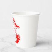 Weihnachtsmann Rot und Weiß Weihnachten Pappbecher (Links)